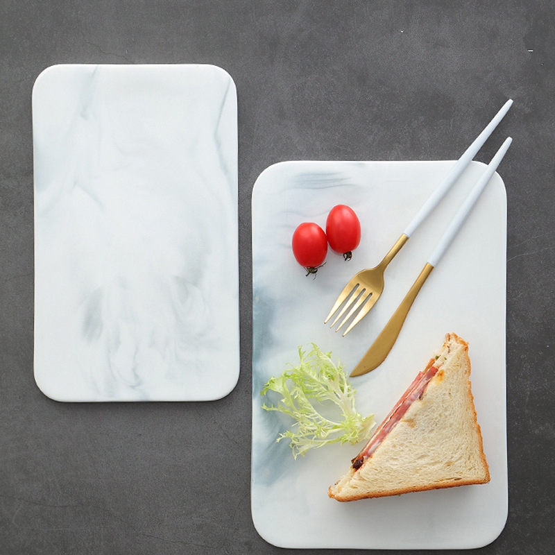 Marble Serving Board - Peynir Krakerleri ve Suşi Servisleri için