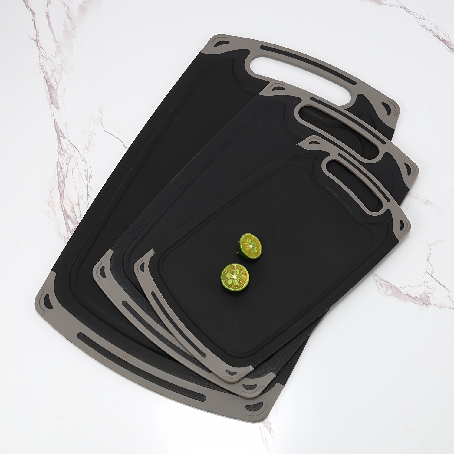 Marble Serving Board - Plastik Buğday Sapı Taklidi Mermer Desenli