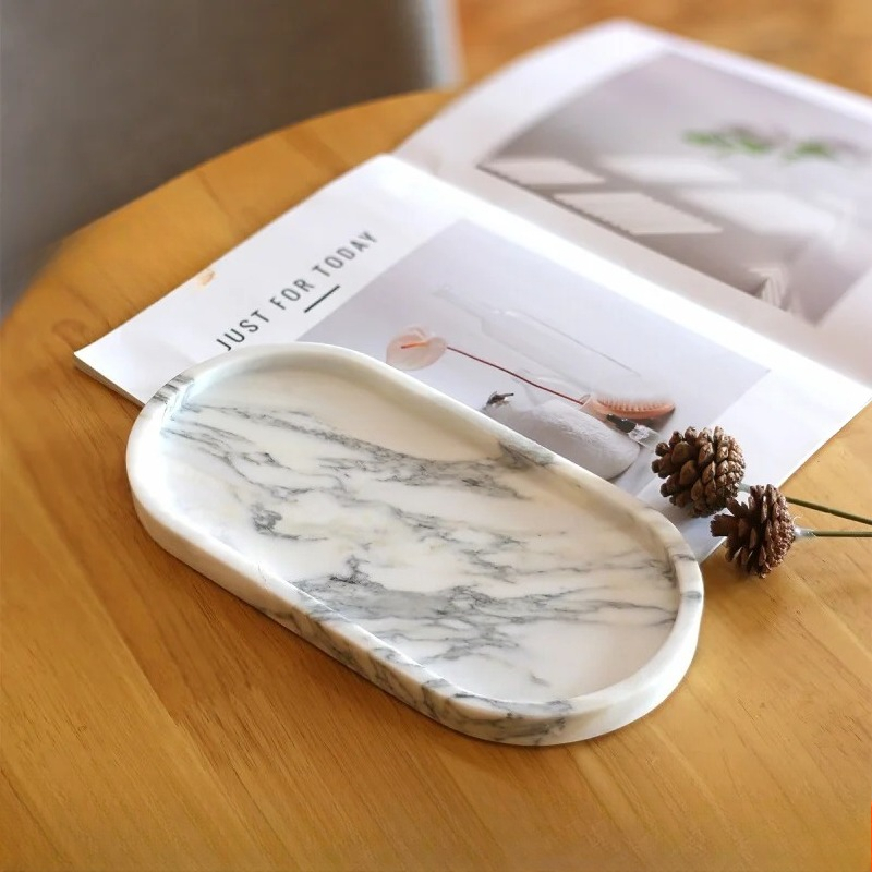 Doğal Mermer Oval Tepsi - Müce - Marble Serving Board incelemesi ve fiyatı