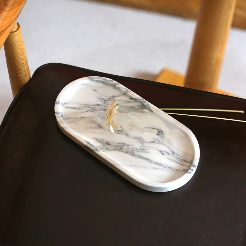 Doğal Mermer Oval Tepsi - Müce - Marble Serving Board incelemesi ve fiyatı