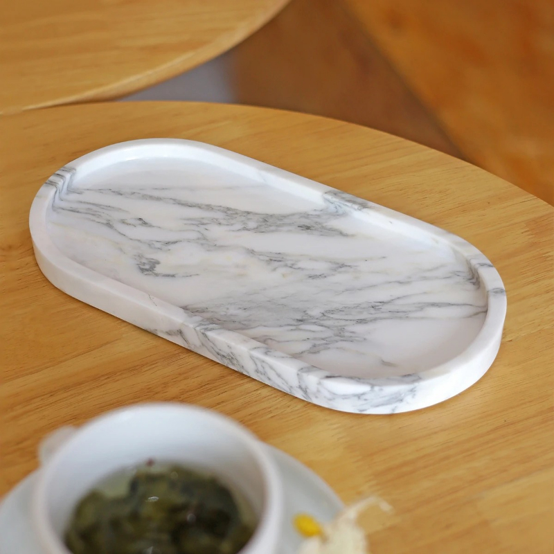 Doğal Mermer Oval Tepsi - Müce - Marble Serving Board incelemesi ve fiyatı