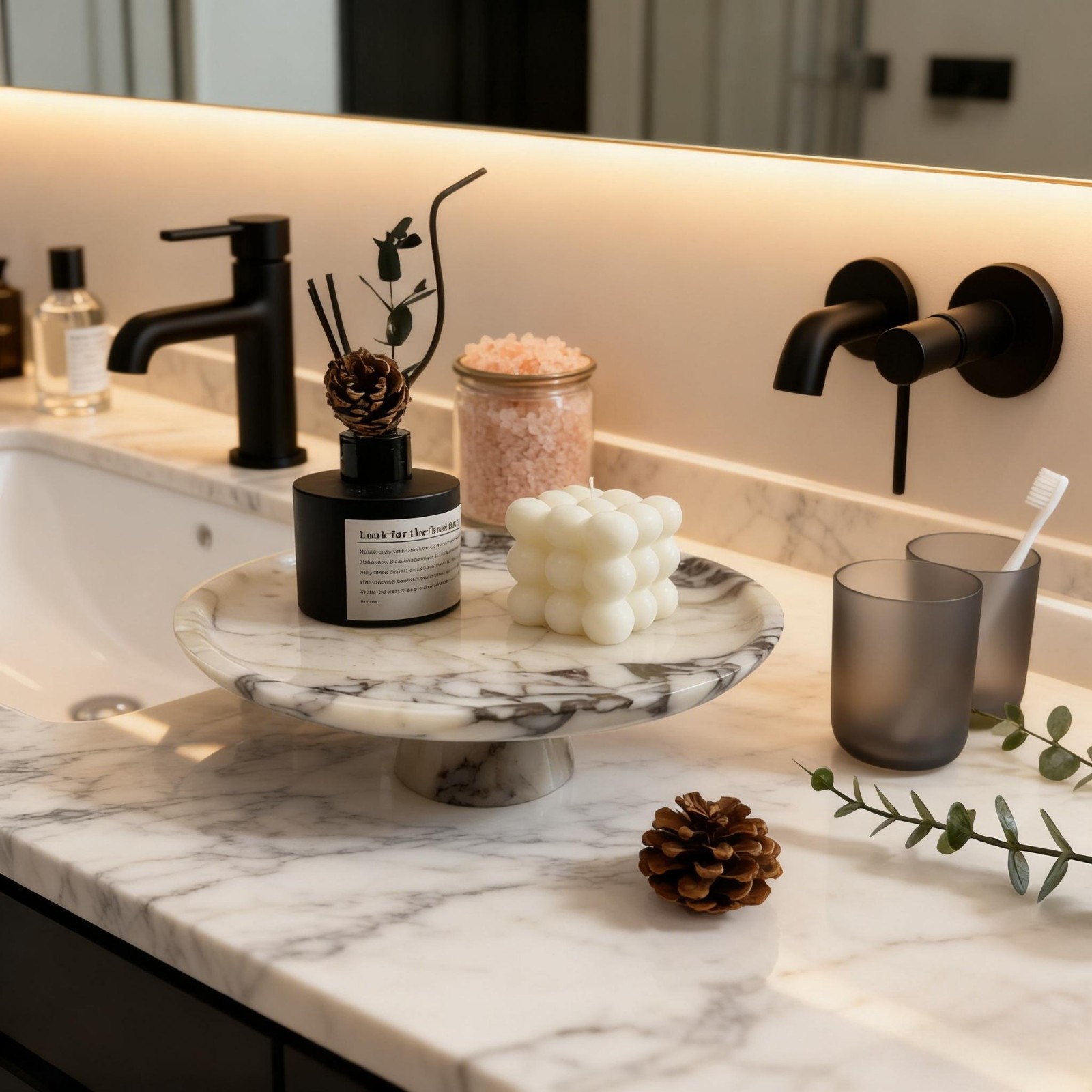 Calacatta Viola Mermer Tek Aya - Marble Serving Board incelemesi ve fiyatı