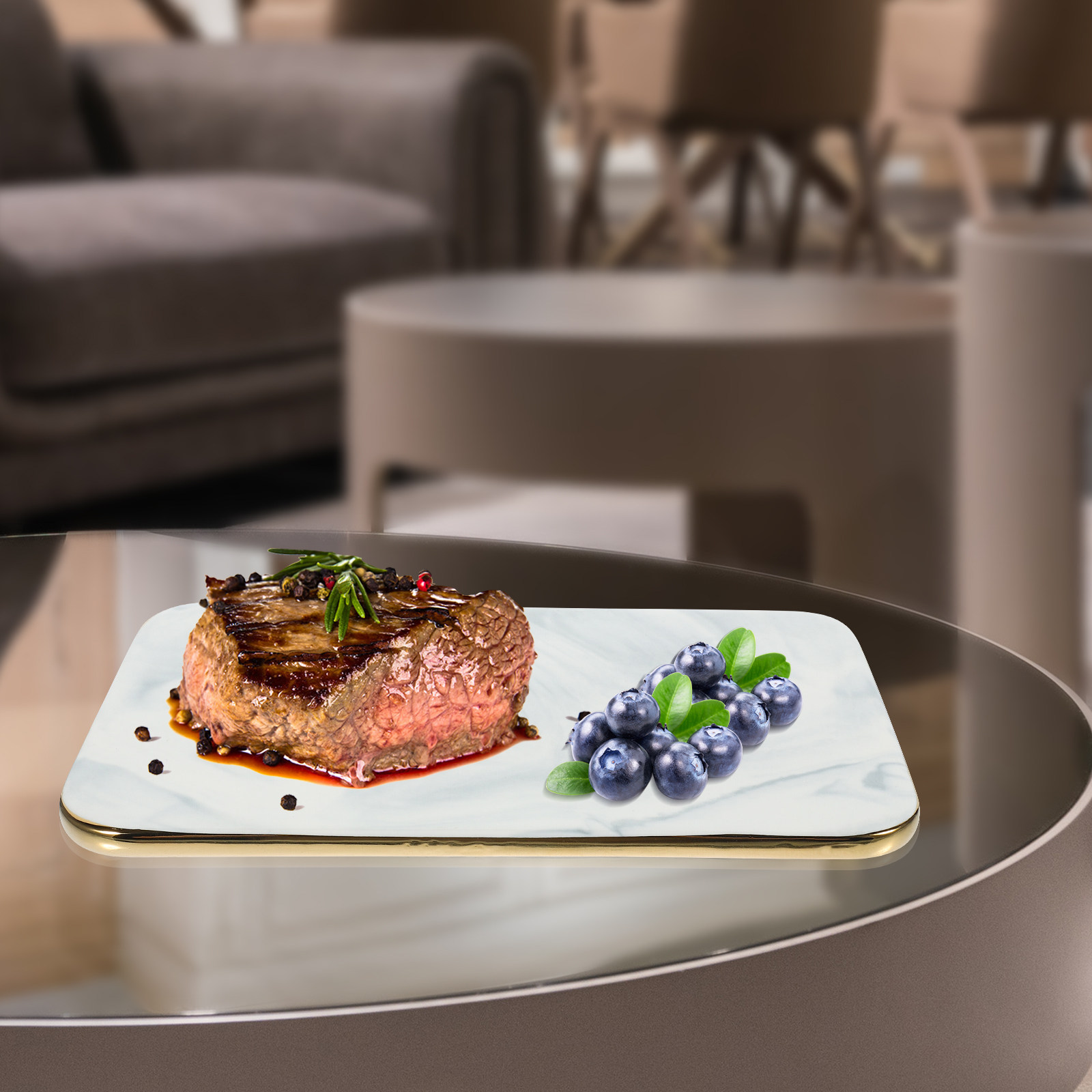 Mermer Kesme Tahtası Ev Mutfak - Marble Serving Board incelemesi ve fiyatı