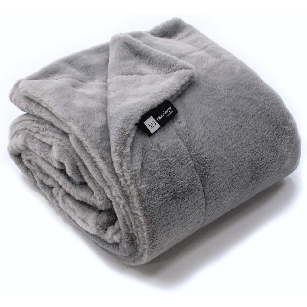Minky Designs Kül Grisi Minky  - Cashmere Throw Blanket incelemesi ve fiyatı