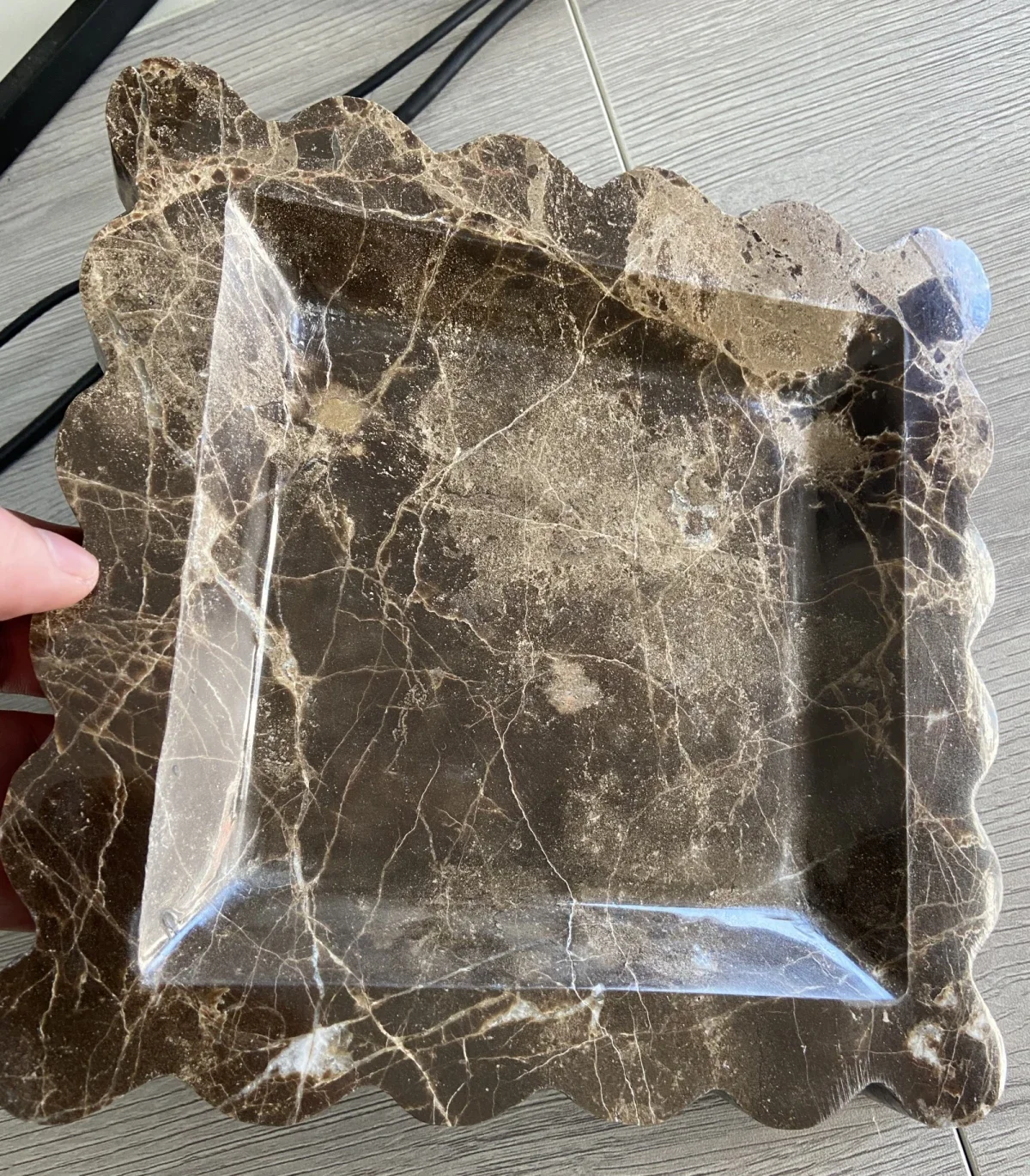 Kare Tarak Tepsi Traverten Bej - Marble Serving Board incelemesi ve fiyatı