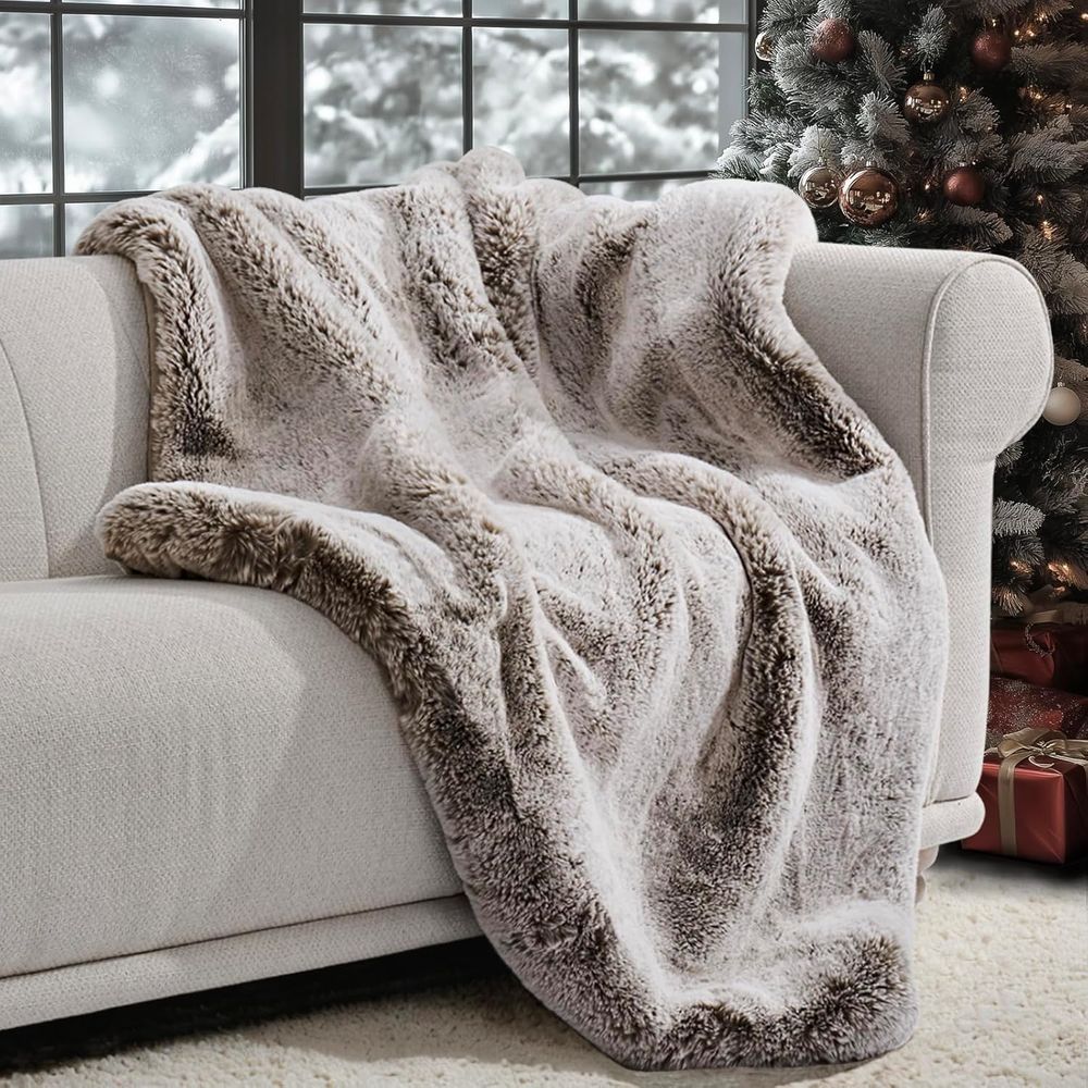 Kanepe için Lüks Yumuşak Suni  - Cashmere Throw Blanket incelemesi ve fiyatı