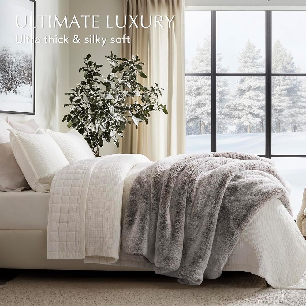 Kanepe için Lüks Yumuşak Suni  - Cashmere Throw Blanket incelemesi ve fiyatı
